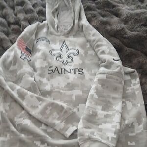 Nike Gray Camo Saints Hoodie